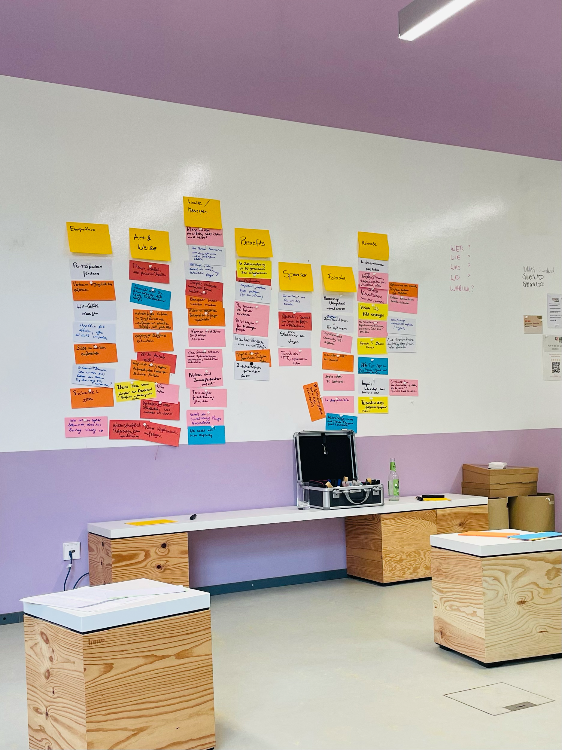 Bunter Raum als Bild für kreative Zusammenarbeit